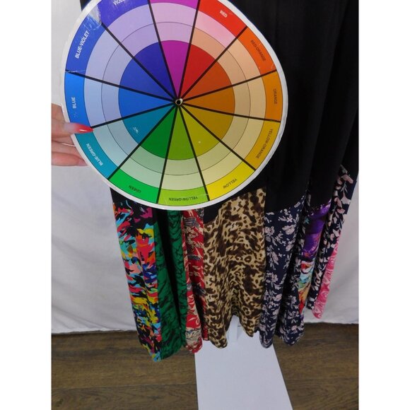 Sweet Threads Small Boho Patchwork Maxi Skirt Smocked - Picture 9 of 12